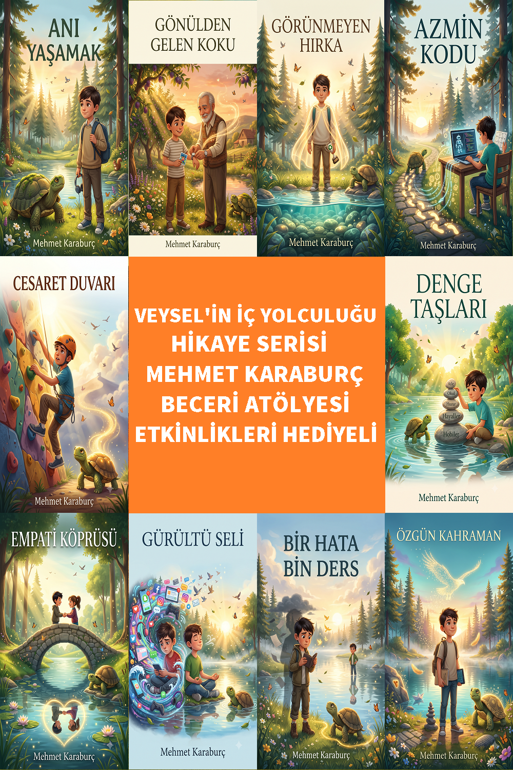 Veysel'in İç Yolculuğu 10'lu Set - Mehmet Karaburç - (Online Beceri Atölyesi Etkinlikleri Hediyeli)